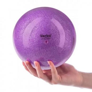Мяч гимнастический с блестками Verba 17см