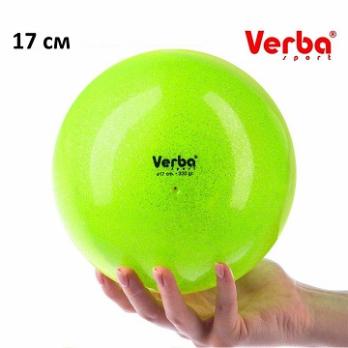 Мяч гимнастический с блестками Verba 17см